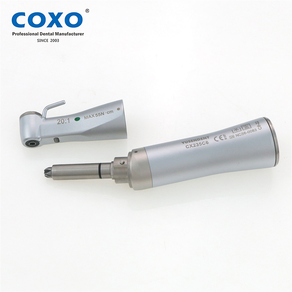 COXO Dental CX235C6-22 Handpiece Low Speed Implant Surgical Contra Angle 20:1