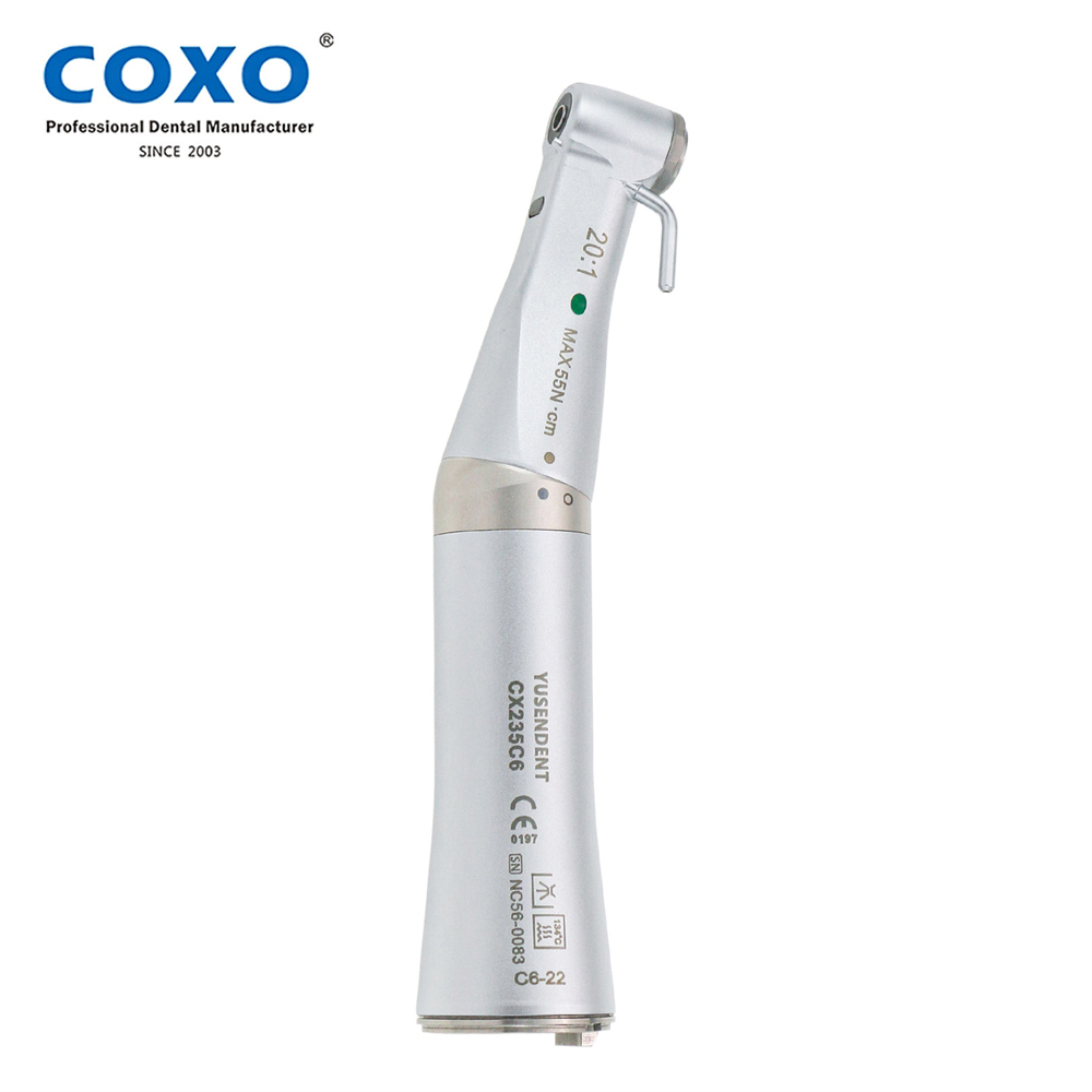COXO Dental CX235C6-22 Handpiece Low Speed Implant Surgical Contra Angle 20:1