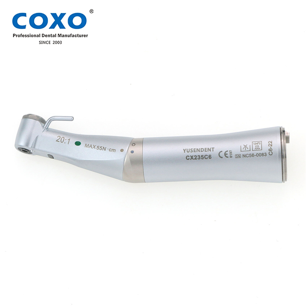 COXO Dental CX235C6-22 Handpiece Low Speed Implant Surgical Contra Angle 20:1