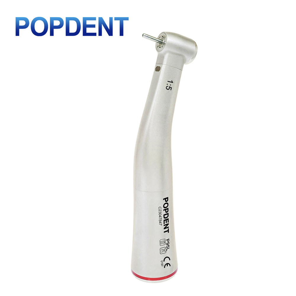 POPDENT P95L Dental 1:5 Increasing Contra Angle LED Handpiece Fit NSK Electric Motor