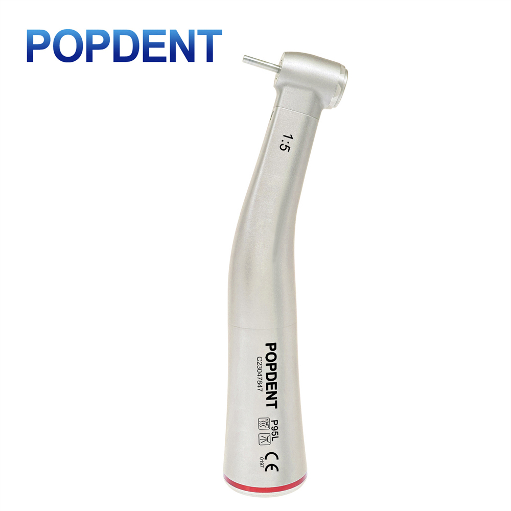 POPDENT P95L Dental 1:5 Increasing Contra Angle LED Handpiece Fit NSK Electric Motor