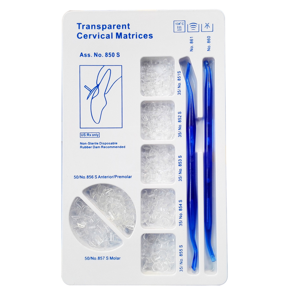 Dental Transparent Cervical Matrices Composite Gingival Retractor Clear Matrix