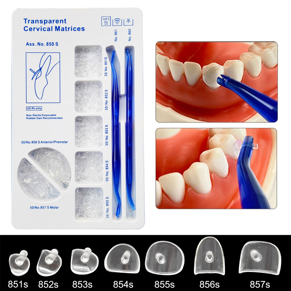Dental Transparent Cervical Matrices Composite Gingival Retractor Clear Matrix
