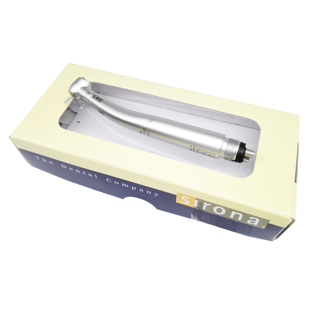 Dental High Speed Handpiece LED E-Generator Standard Push 4Hole Sirona T3 Racer Style