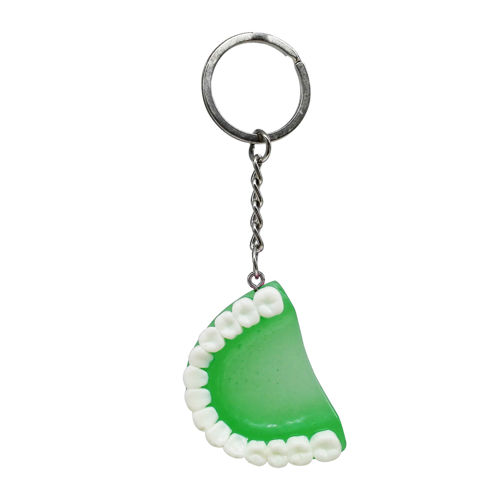1Pc Teeth Keychain Dentist Key Chains Tooth Model Shape Dental Clinic Small Gift