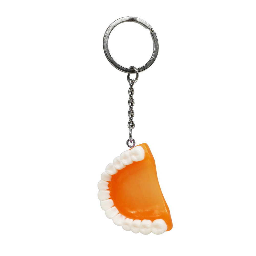 1Pc Teeth Keychain Dentist Key Chains Tooth Model Shape Dental Clinic Small Gift