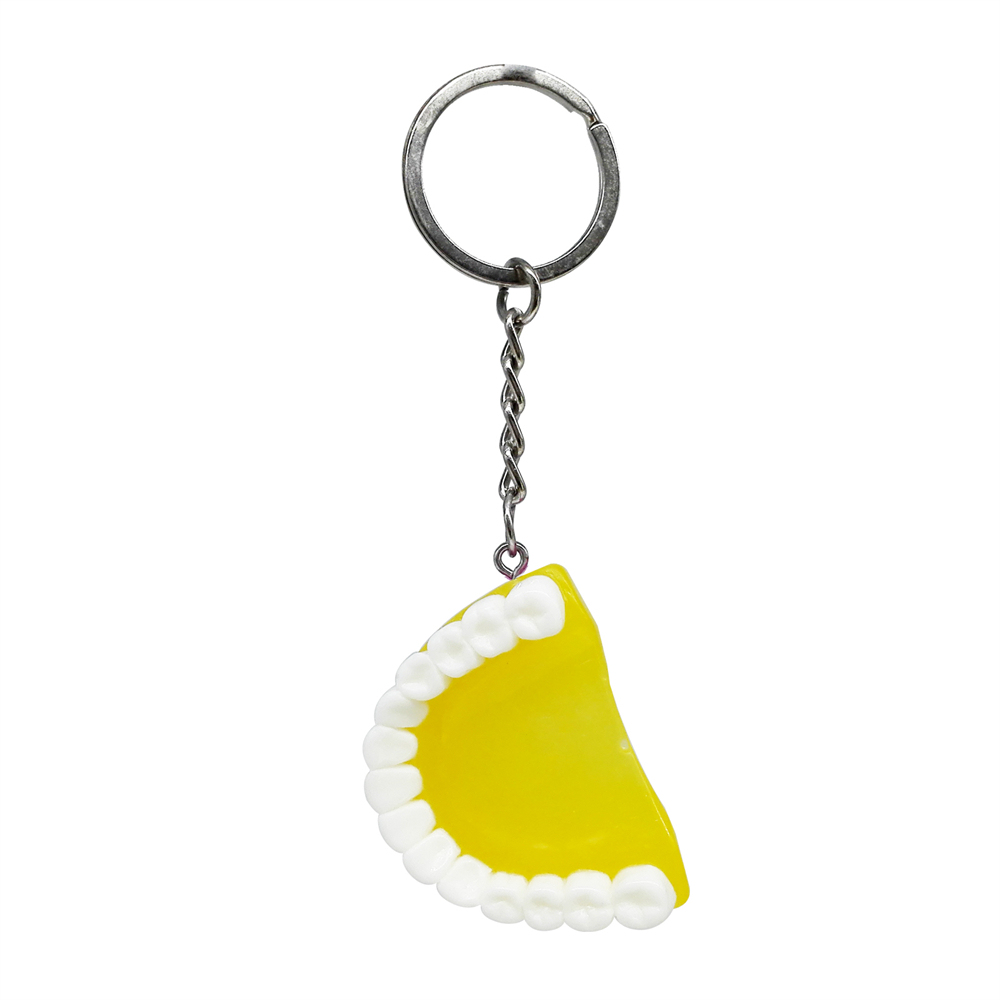 1Pc Teeth Keychain Dentist Key Chains Tooth Model Shape Dental Clinic Small Gift