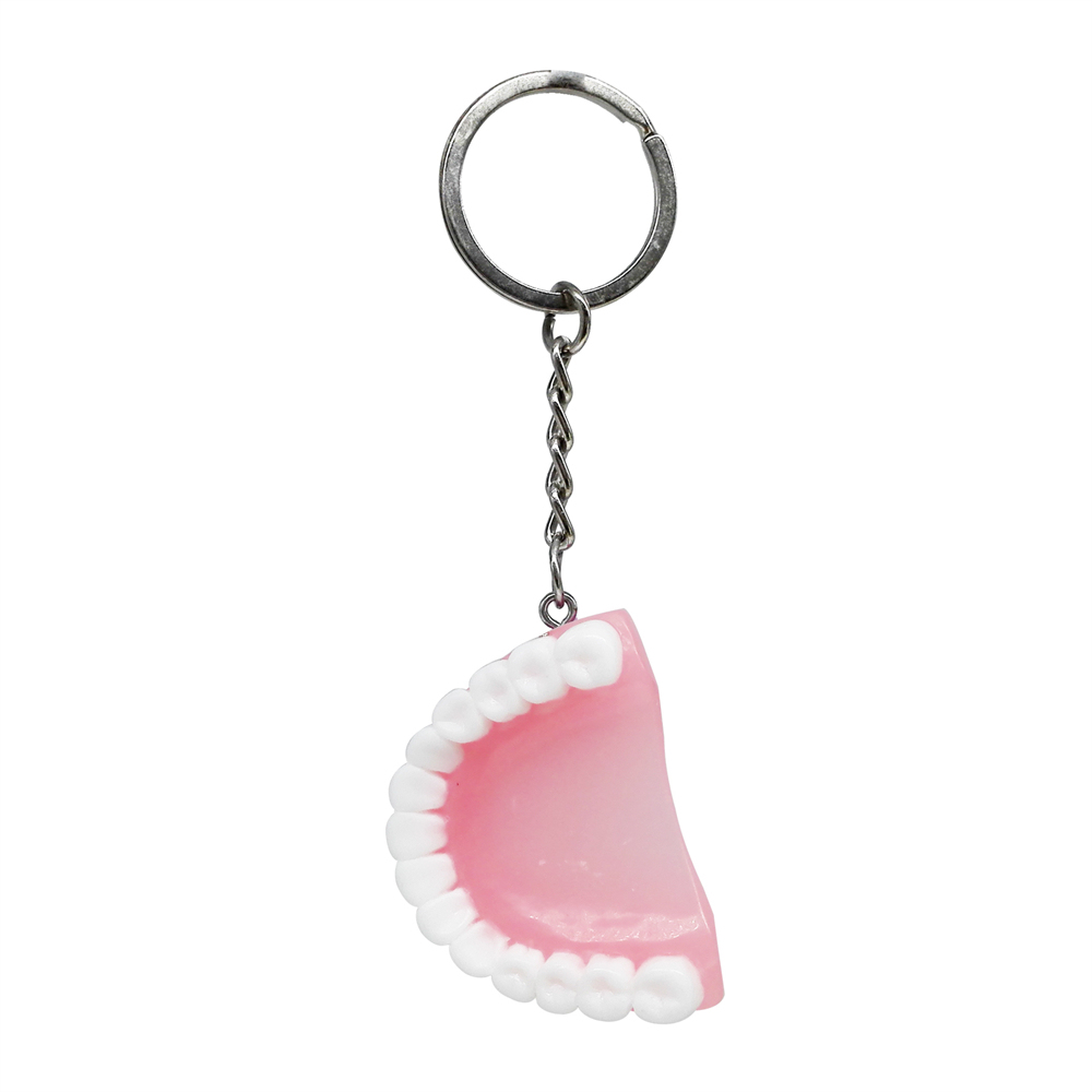 1Pc Teeth Keychain Dentist Key Chains Tooth Model Shape Dental Clinic Small Gift