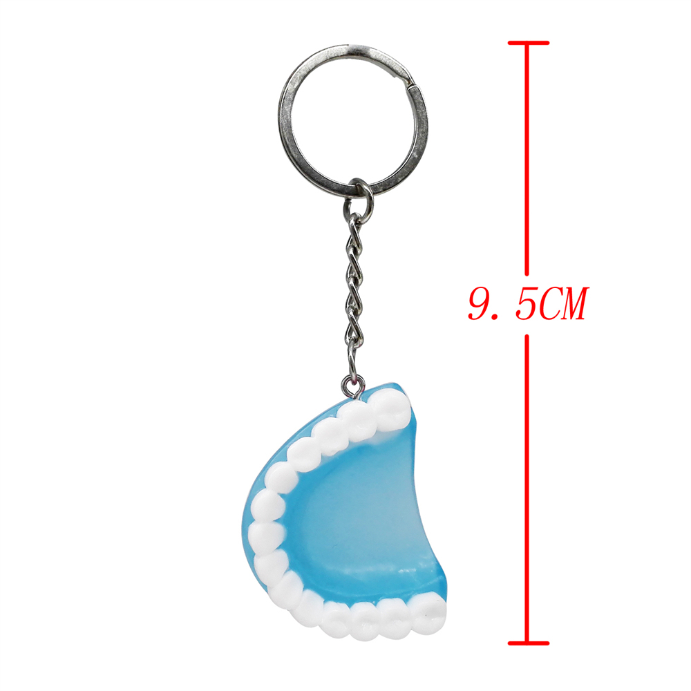 1Pc Teeth Keychain Dentist Key Chains Tooth Model Shape Dental Clinic Small Gift