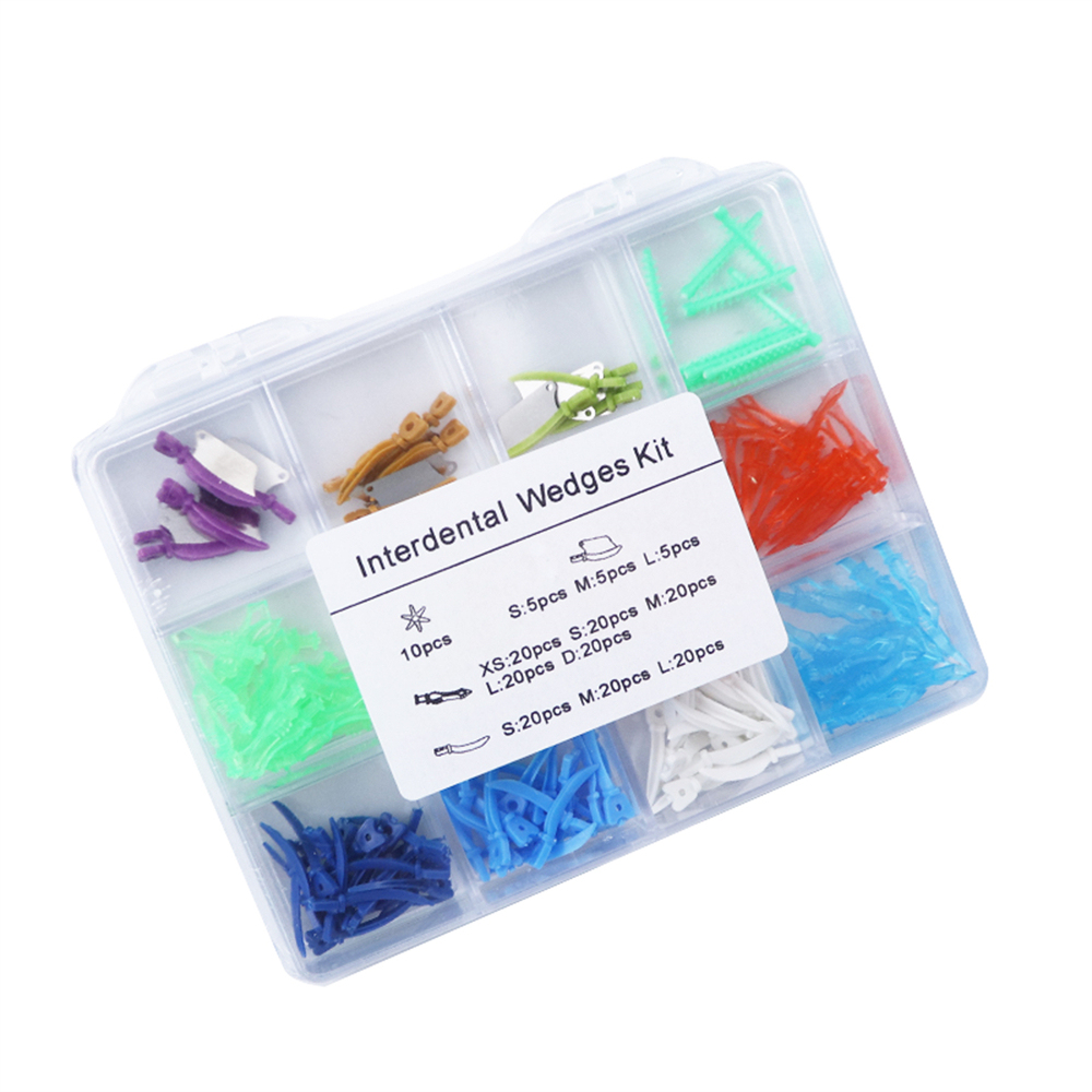 Interdental Wedges Kit Dental Sectional Matrix Diamond Wedges Fender Diastema
