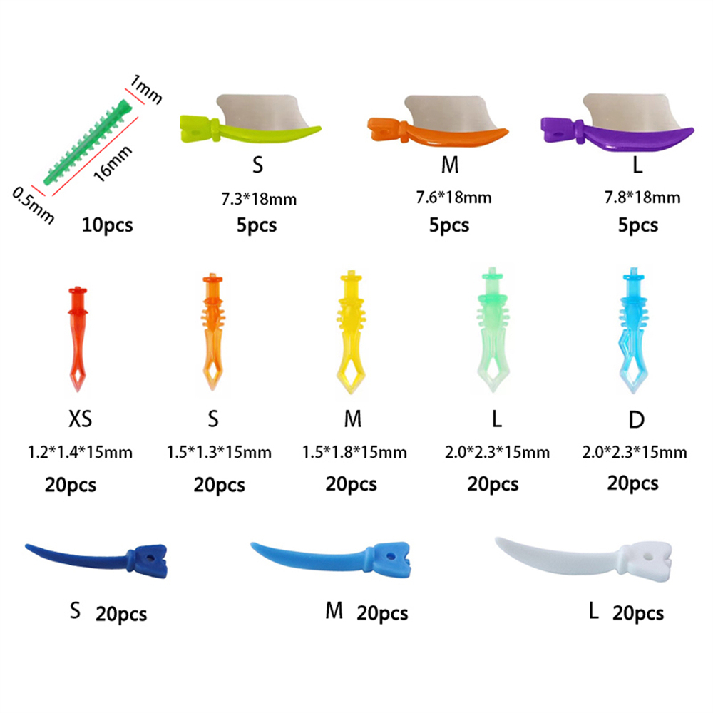 Interdental Wedges Kit Dental Sectional Matrix Diamond Wedges Fender Diastema