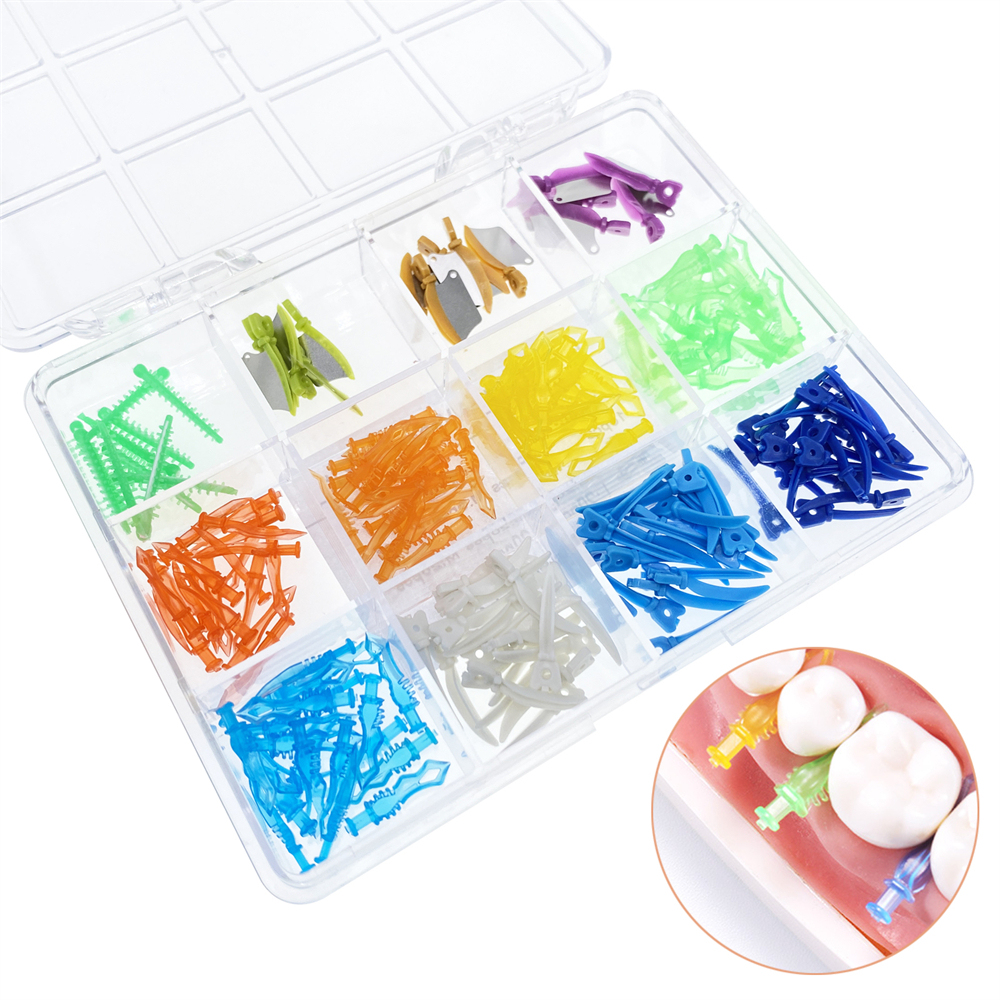 Interdental Wedges Kit Dental Sectional Matrix Diamond Wedges Fender Diastema