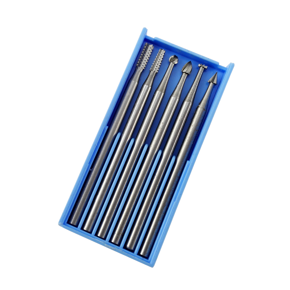 6pcs/box 2.35mm Dental Tungsten Steel Engraving Knife Wood Milling Cutter For Clinic Lab