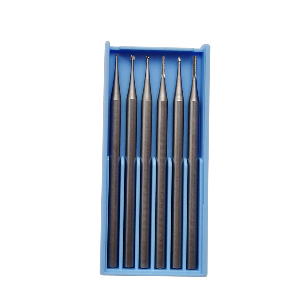 6pcs/box 2.35mm Dental Tungsten Steel Engraving Knife Wood Milling Cutter For Clinic Lab