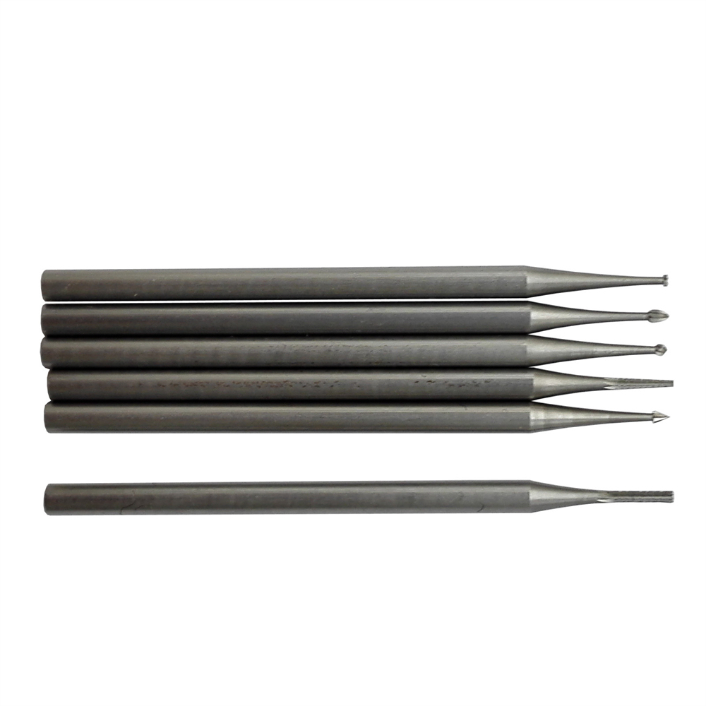 6pcs/box 2.35mm Dental Tungsten Steel Engraving Knife Wood Milling Cutter For Clinic Lab