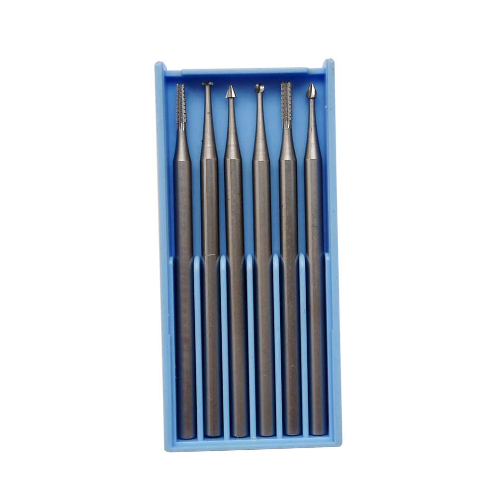 6pcs/box 2.35mm Dental Tungsten Steel Engraving Knife Wood Milling Cutter For Clinic Lab