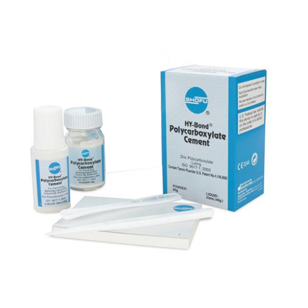 SHOFU Hy Bond Polycarboxylate Cement Powder 60g, Liquid 33ml (40g)