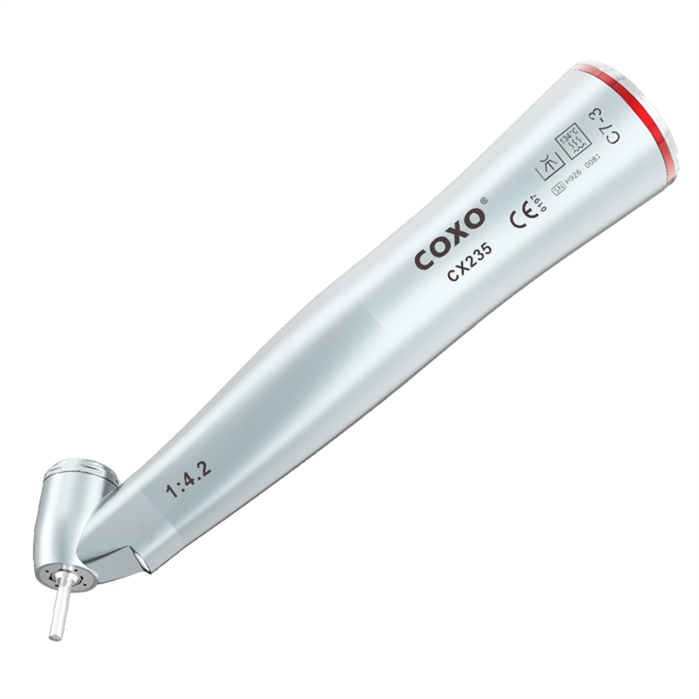 COXO YUSENDENT CX235 C7-3 1:4.2 Dental Fiber Optic 45° Surgical Contra Angle Handpiece
