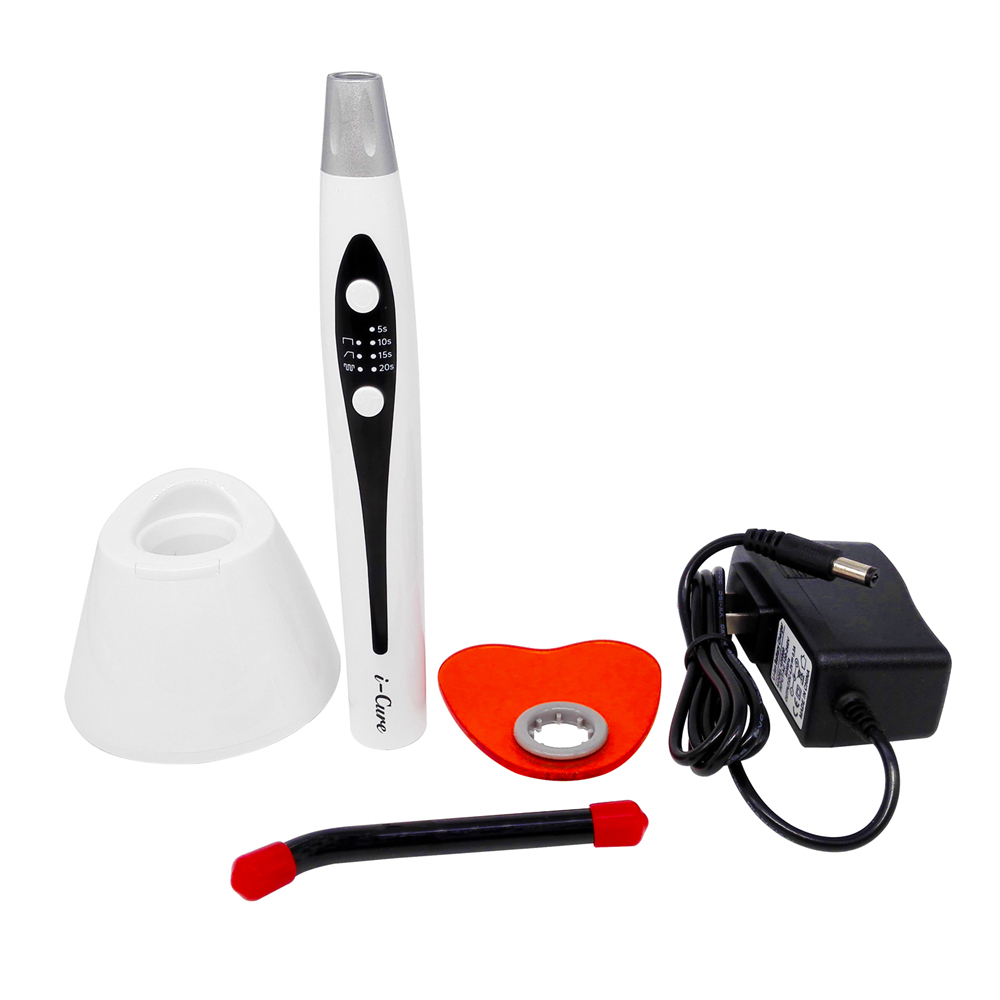 Dental i-Cure Wireless LED Curing Light Lamp 1500mW/cm² Full Ramp Pulse Mode