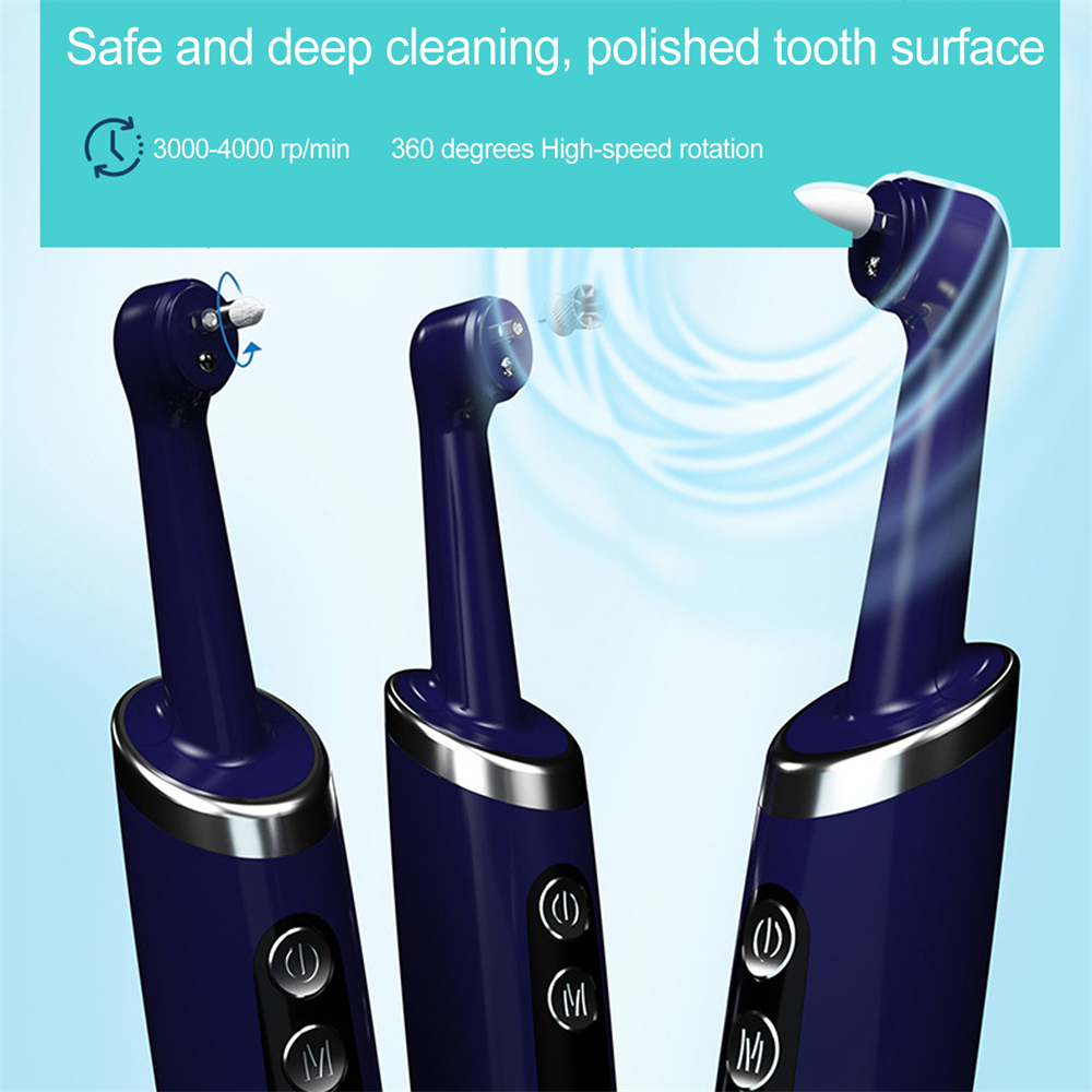 Electric Cordless Tooth Polisher & Plaque Remover for Dental Cleaning, Whitening
