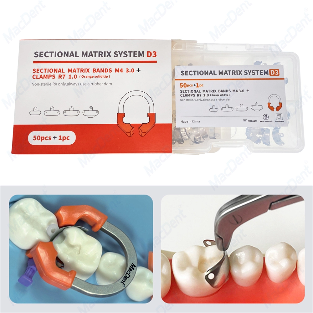 Dental Matrix Band Sectional Contoured Matrix System D3 Metal Matrices ...