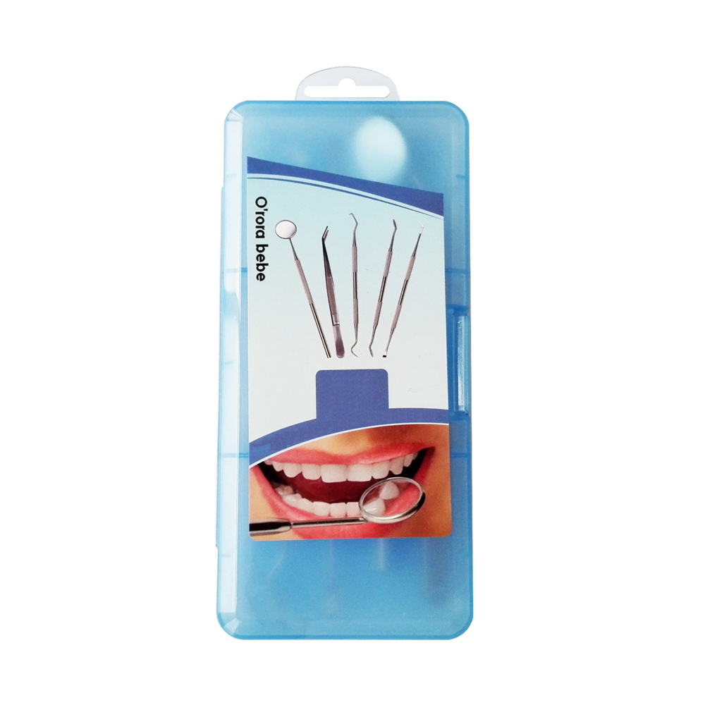 Stainless Steel Dental Cleaning Probe Tweezers Tools
