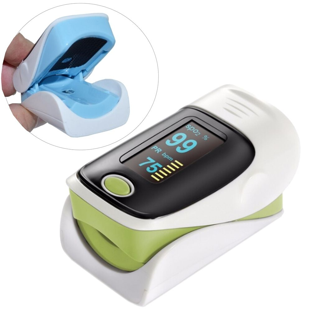 OLED Fingertip Pulse Oximeter Blood Oxygen SpO2 PR PI Heart Rate Monitor FDA CE