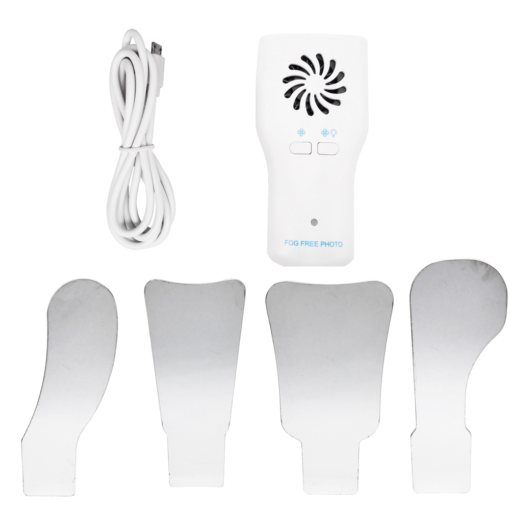 Dental Occlusal Mirror Fog Free LED Intra Oral Photo System 4 Mirrors Anti-Fog