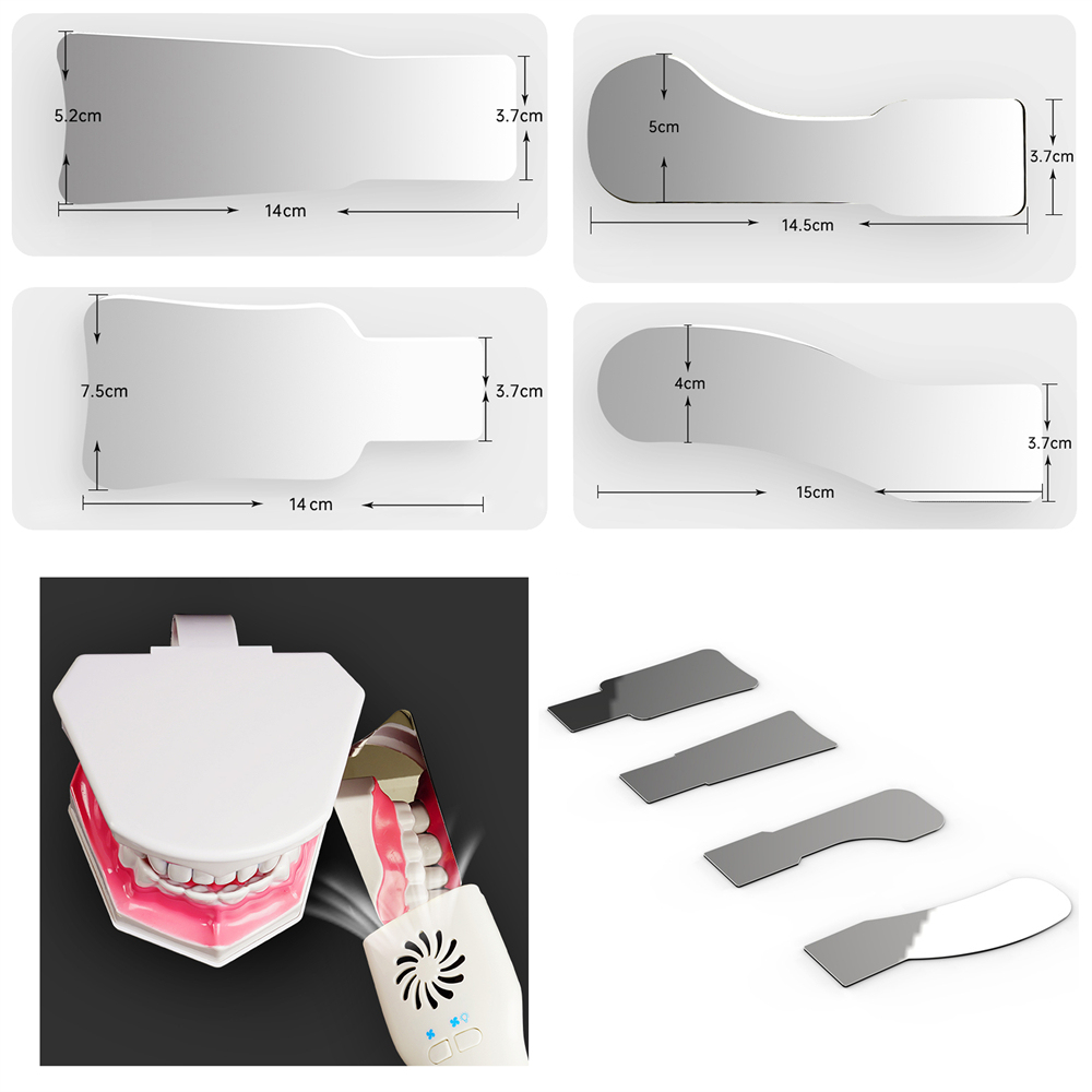 Dental Occlusal Mirror Fog Free LED Intra Oral Photo System 4 Mirrors Anti-Fog