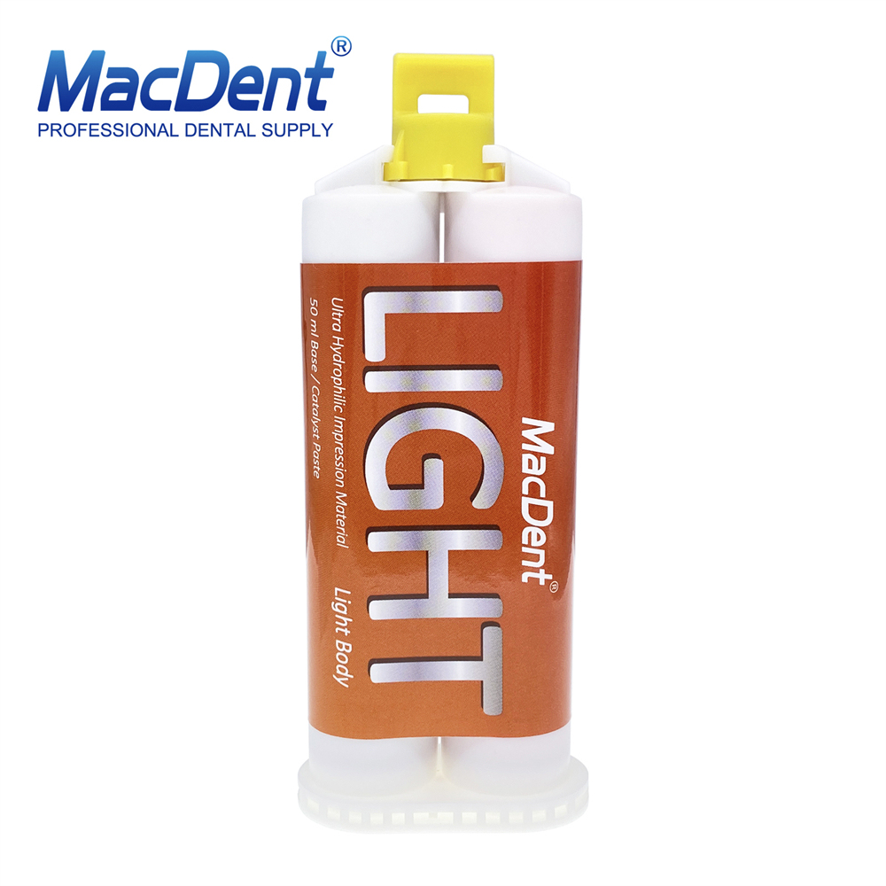 MacDent Silicone Impression Material Light Body PVS regular set Dental Materials 50ml