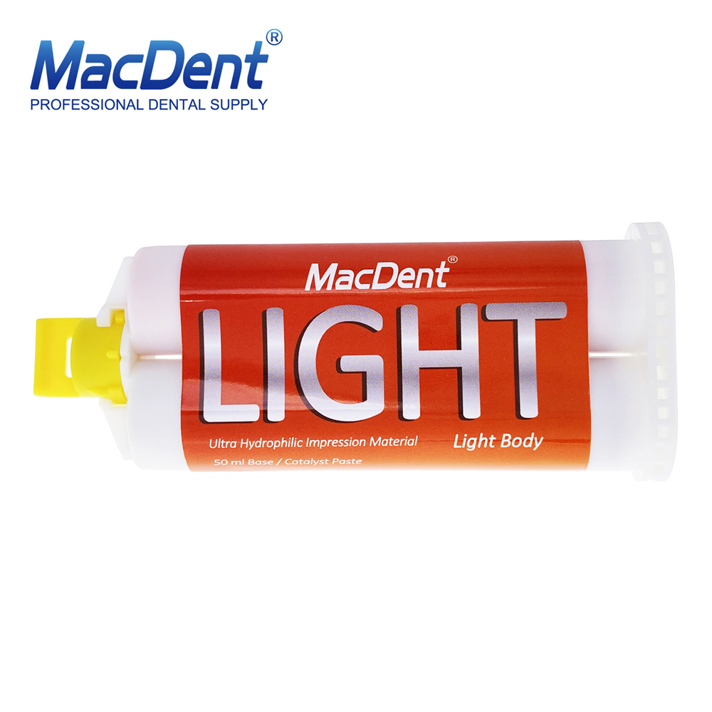MacDent Silicone Impression Material Light Body PVS regular set Dental Materials 50ml
