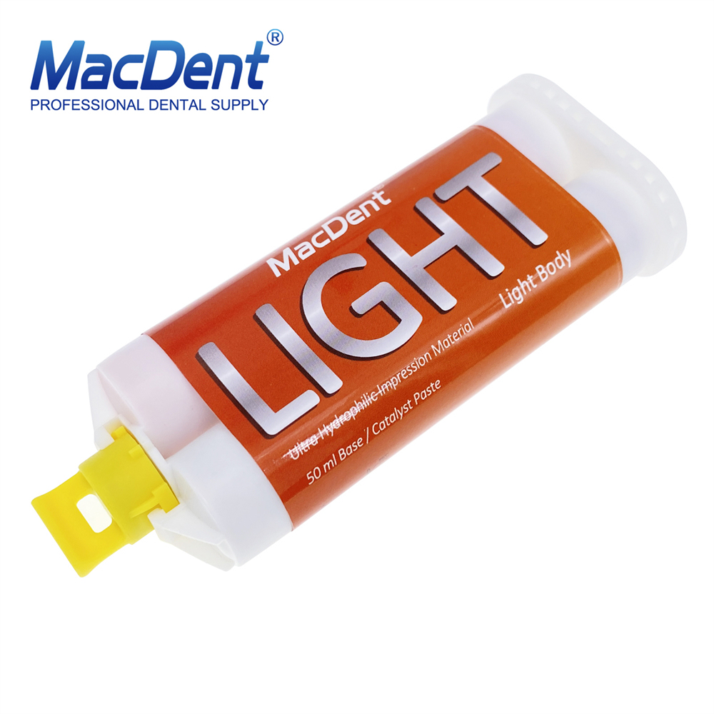 MacDent Silicone Impression Material Light Body PVS regular set Dental Materials 50ml