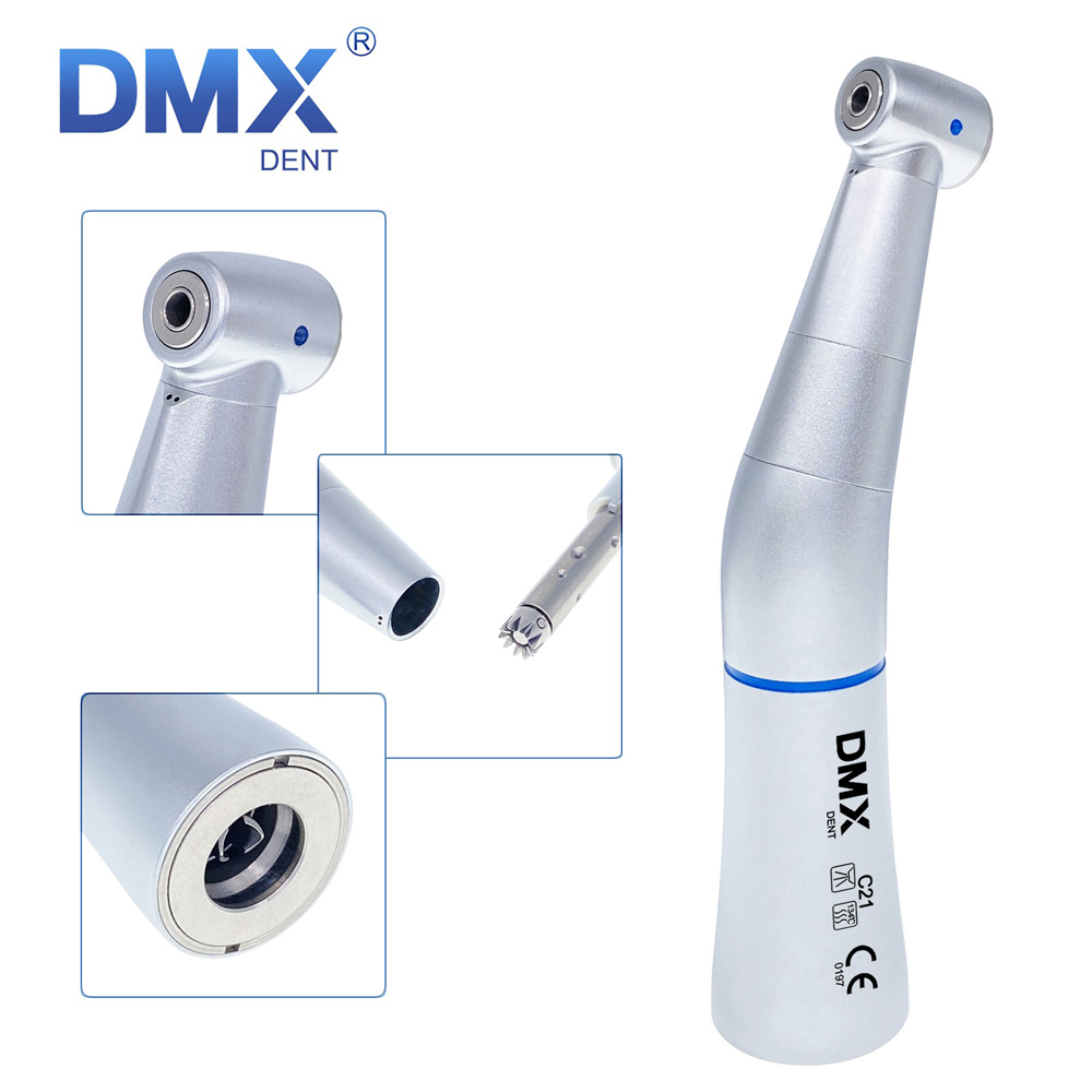 DMXDENT Dental Low Speed Handpiece Contra Angle 4:1 1:1 Fiber Optic fit NSK KAVO