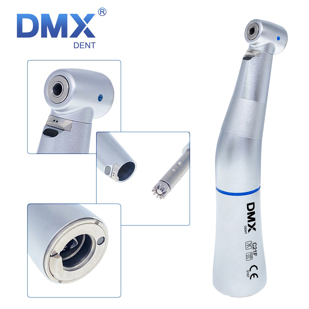 DMXDENT Dental Low Speed Handpiece Contra Angle 4:1 1:1 Fiber Optic fit NSK KAVO