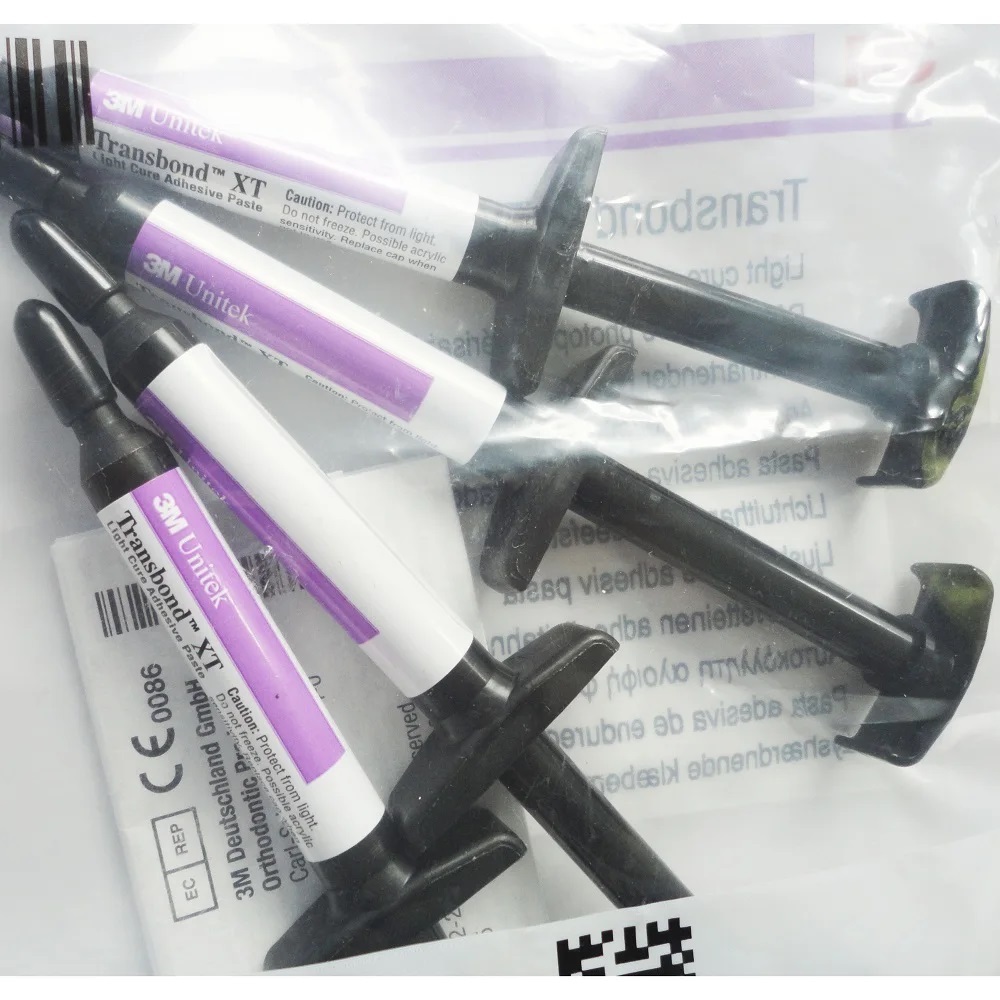 3M Unitek Transbond XT Orthodontic Light-Cure Adhesive Paste Refill Syringes 4x4 Gm