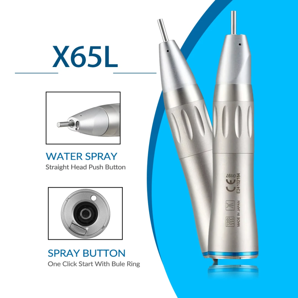 Ti-max X65/X65L Dental 1:1 Straight Nosecone Internal Water Spray Fit NSK Ti-Max