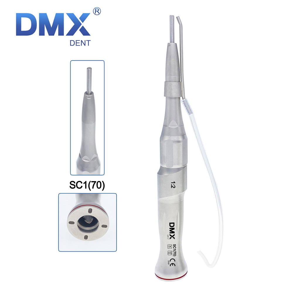 DMXDENT 1:1/1:2 Dental Surgical Osteotomy Low Speed Straight Handpiece / 20o Contra Angle for NSK/KAVO