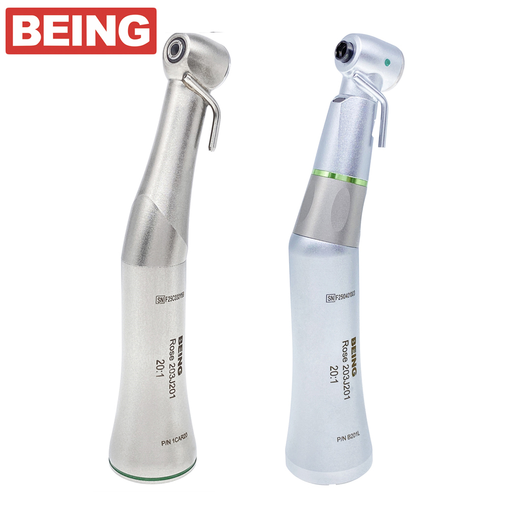 BEING 20:1 Dental Fiber Optic Contra Angle Low Speed Implant Handpiece