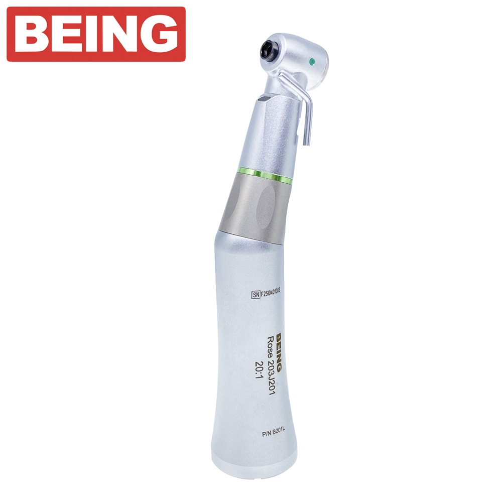 BEING 20:1 Dental Fiber Optic Contra Angle Low Speed Implant Handpiece