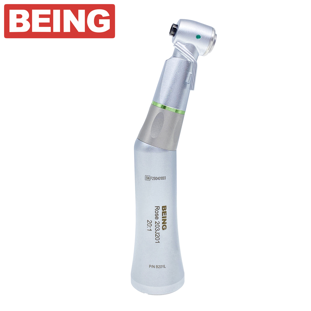 BEING 20:1 Dental Fiber Optic Contra Angle Low Speed Implant Handpiece