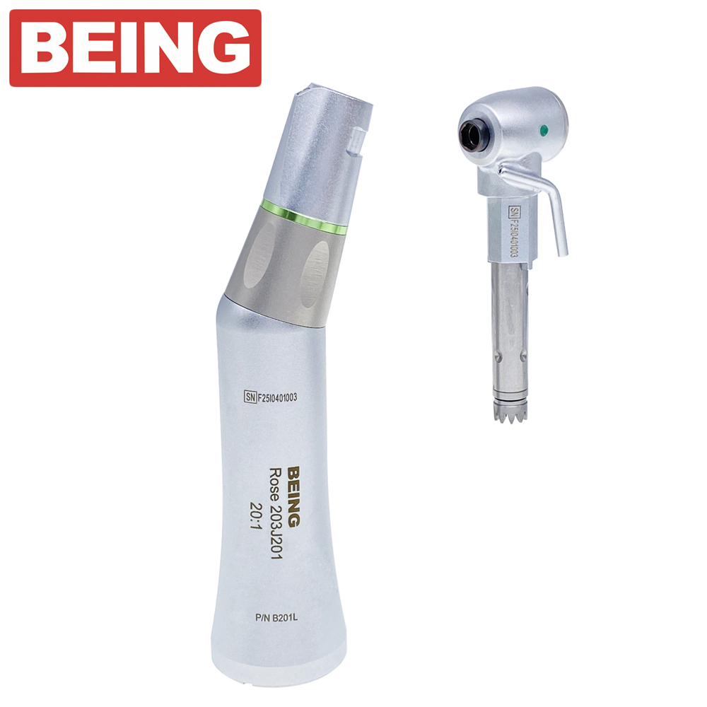 BEING 20:1 Dental Fiber Optic Contra Angle Low Speed Implant Handpiece