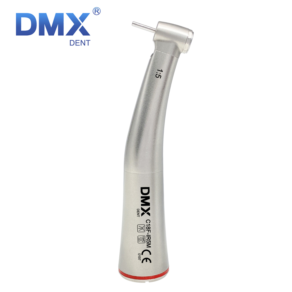 DMXDENT C18-M/C18F-M/C18F-IR5M Dental 1:1 / 1:5 Fiber Optic Contra Angle Handpiece