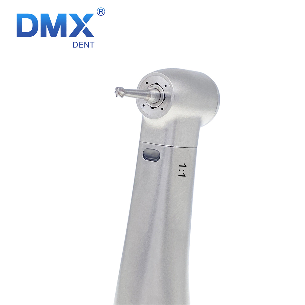 DMXDENT C18F/C18F-M Dental 1:1 Fiber Optic Contra Angle Handpiece 4 Water Spray