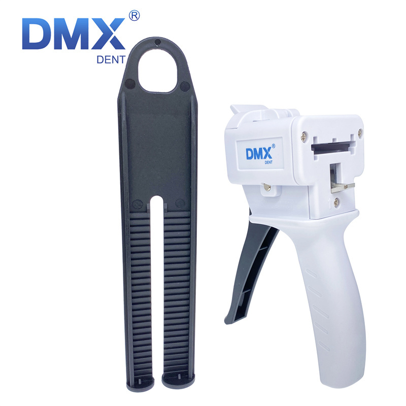 DMX-Dental 1:1 / 2:1 4:1 / 10:1 Caulk Gun Epoxy Resin Applicator Dispenser Static Mixing Set