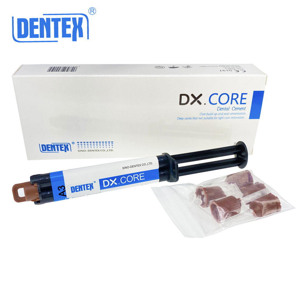 DENTEX Dental A2 Dual Cure Core Build Up Composite Resin Light & Self Cured
