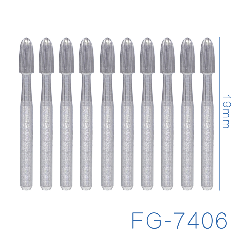 10Pcs DMXDENT Dental Trimming&Finishing  Tungsten Carbide Burs FG7404/7408/7803/7901/Endo-Z/Zekrya