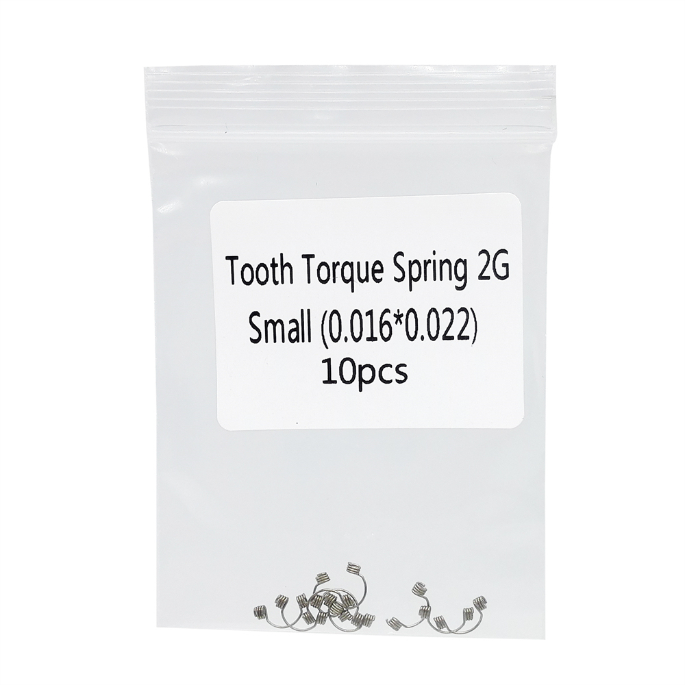 10 Pcs/Pack Dental Orthodontic Anterior Tooth Torque Springs Rectangular 12 Size