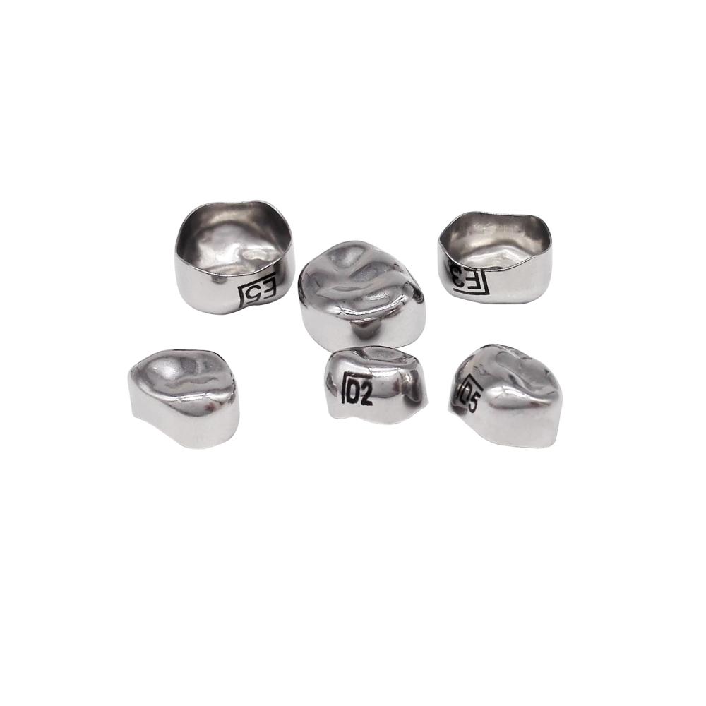 48pcs Dental Kids Primary Molar Crown Stainless Steel Pediatric Preformed Crowns