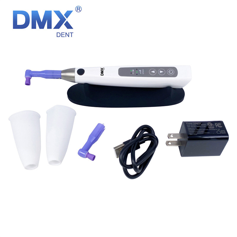 Dental Cordless Electric Hygiene Prophy Handpiece 360° Swivel+2 Prophy Angles