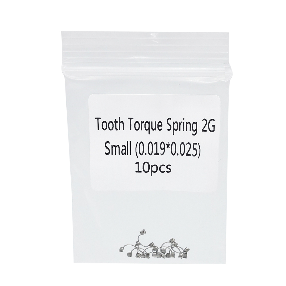 10 Pcs/Pack Dental Orthodontic Anterior Tooth Torque Springs Rectangular 12 Size